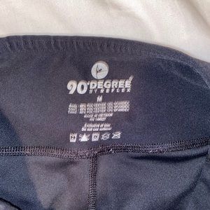 90 degree black leggings